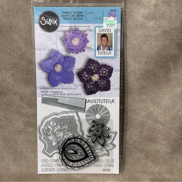 Sizzix Framelits W/Stamps
Lace Flower New - Picture 1 of 4